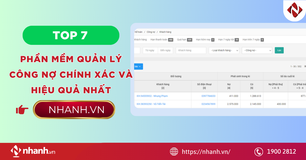 Top 7 phần mềm quản lý công nợ chính xác và hiệu quả nhất