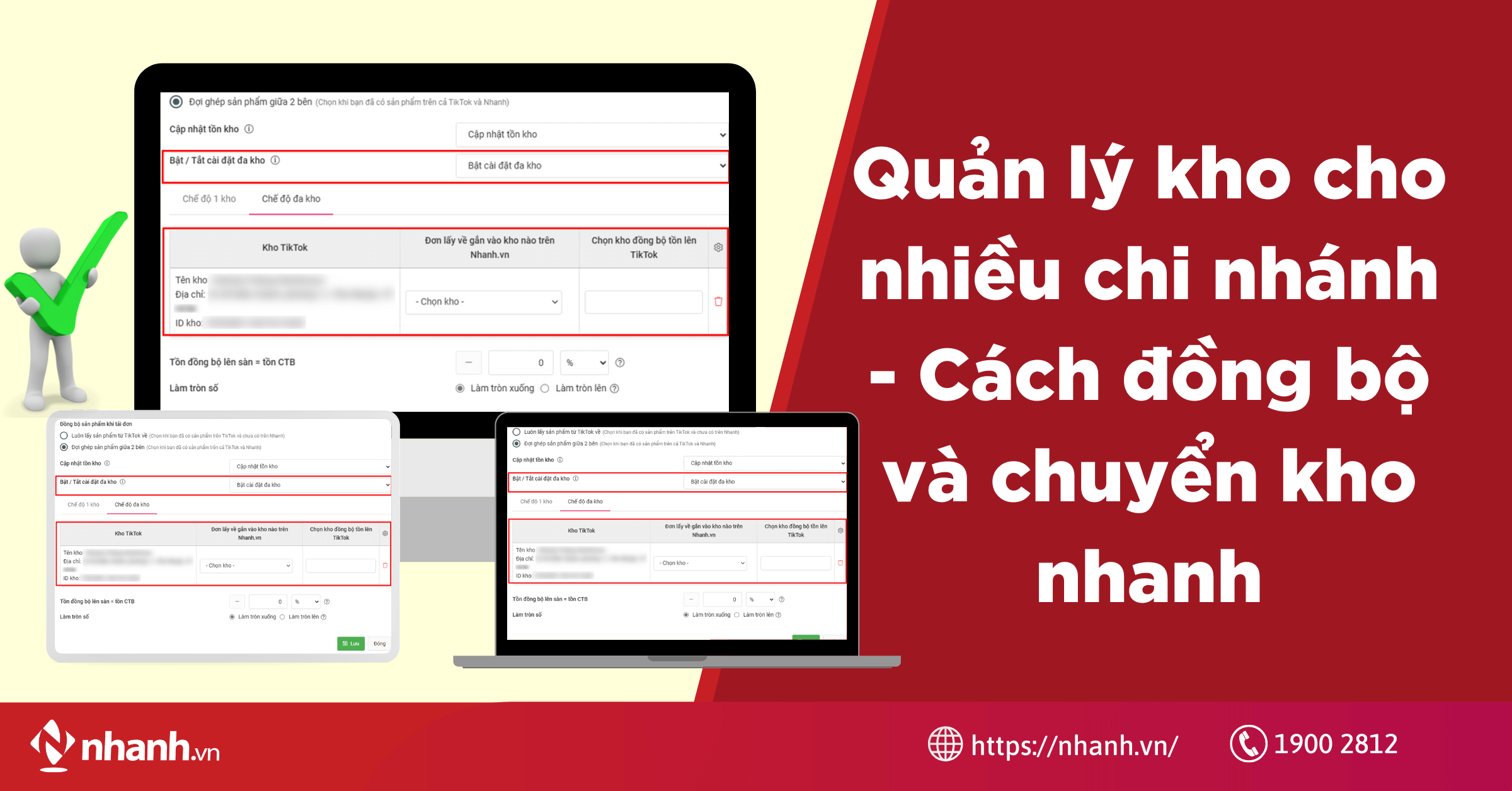 Quản lý kho cho nhiều chi nhánh - Cách đồng bộ và chuyển kho nhanh