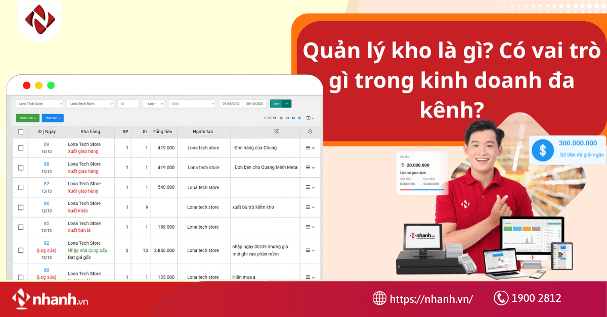 Quản lý kho là gì? Có vai trò gì trong kinh doanh đa kênh?