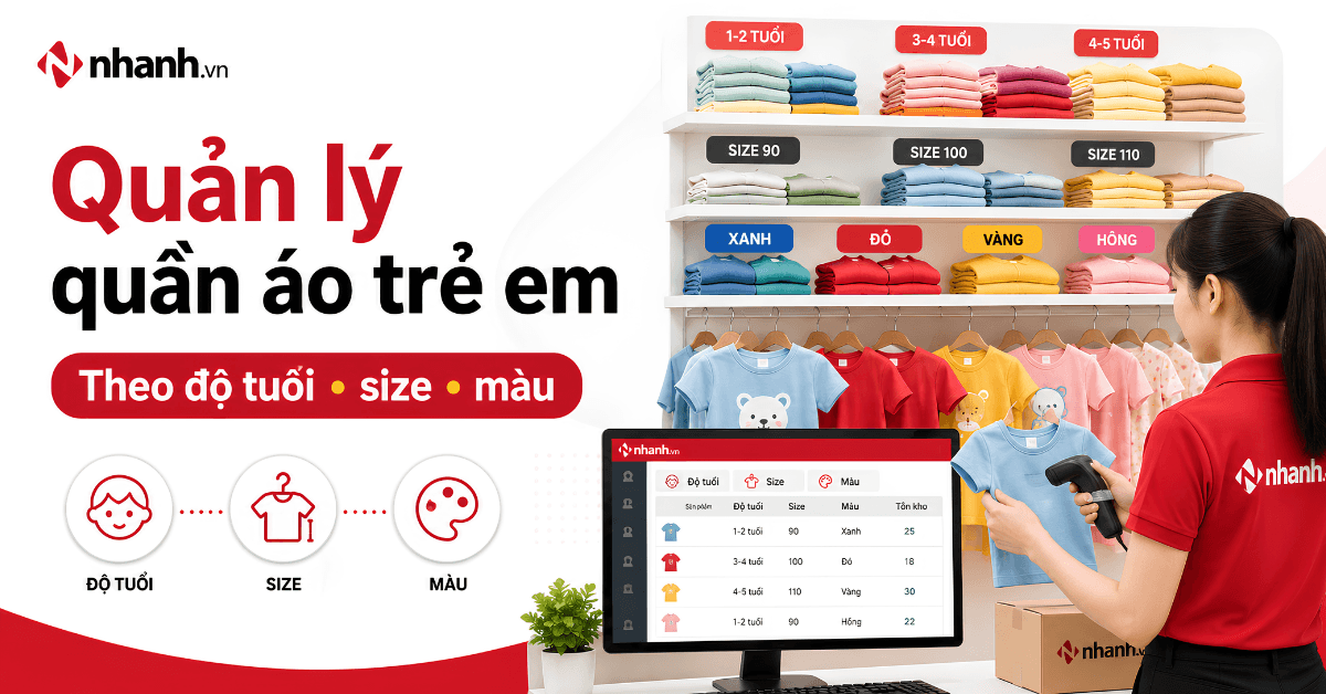 Cách quản lý quần áo và đồ dùng trẻ em theo độ tuổi, size, màu