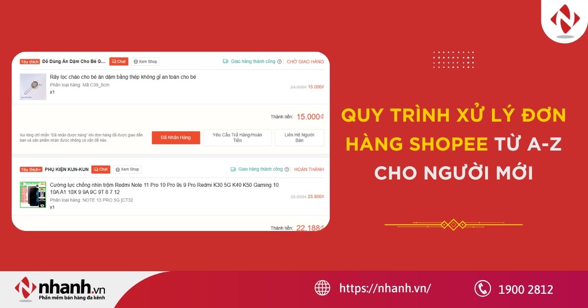 Quy trình xử lý đơn hàng Shopee từ A-Z cho người mới 2026