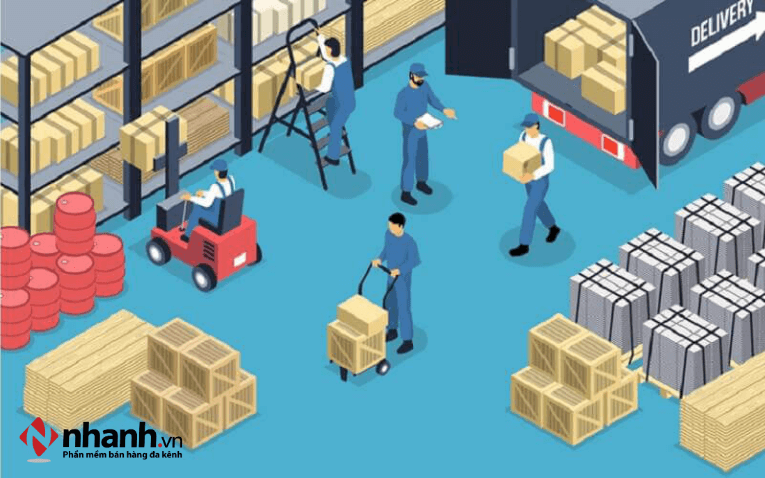Sắp xếp hàng hóa trong kho lưu trữ