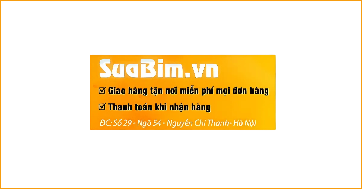 Suabim.vn - Chuyên sữa, bỉm, sản phẩm chăm sóc bà mẹ, trẻ em