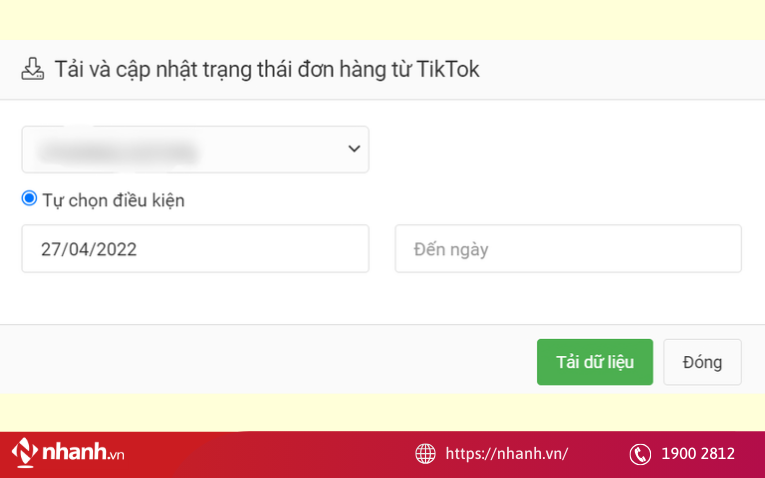 Tải đơn hàng từ TikTok Shop về Nhanh