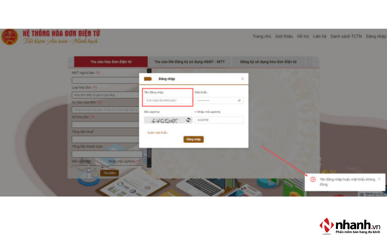 Tài khoản không còn tồn tại trên hệ thống