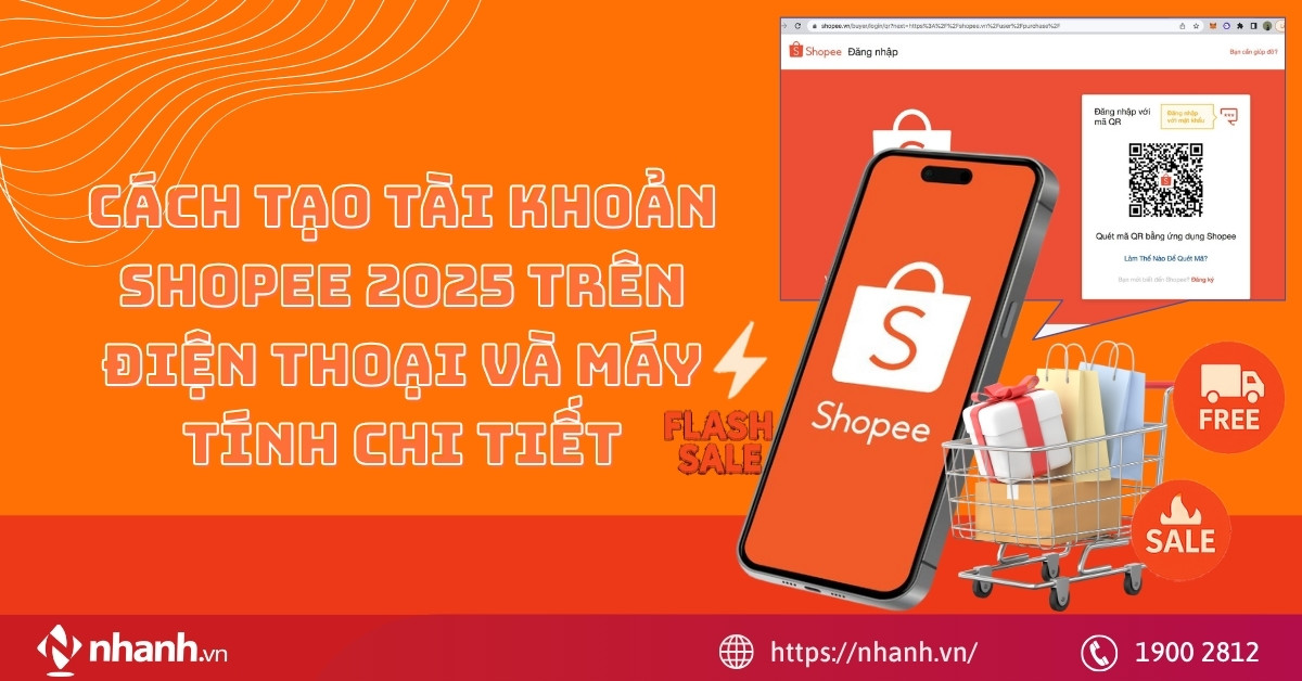 Cách tạo tài khoản Shopee 2025 trên điện thoại và máy tính chi tiết