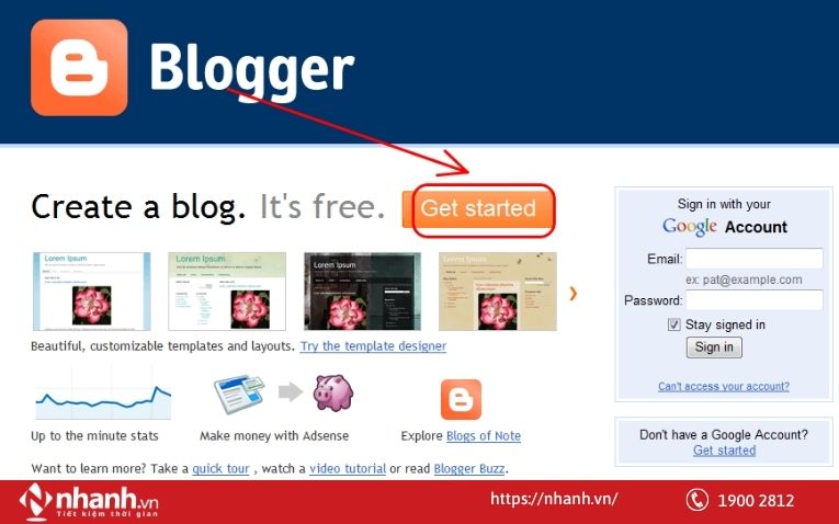 Cách tạo website cá nhân miễn phí bằng Blogger