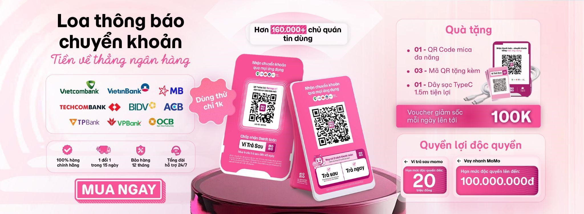 Tất cả các thông tin bạn cần biết về loa thông báo chuyển khoản MoMo