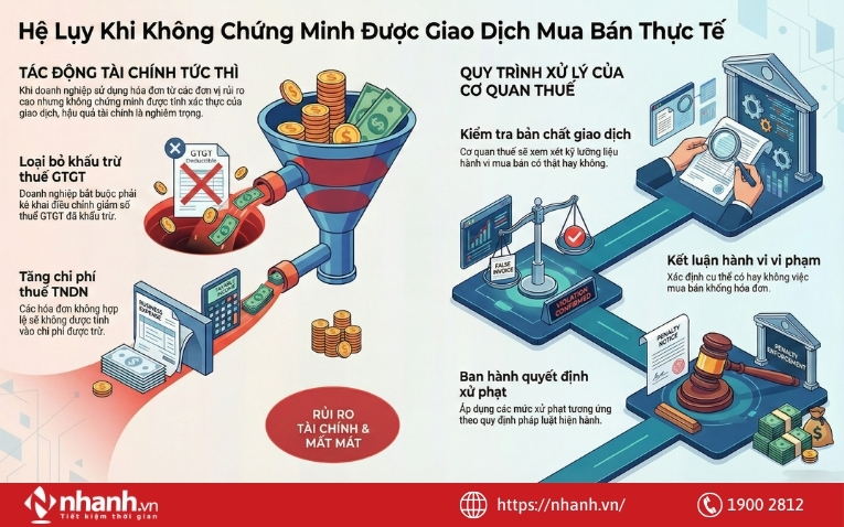 Trường hợp doanh nghiệp không chứng minh được việc mua bán là có thật