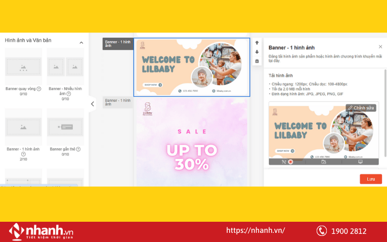 Thêm banner chính