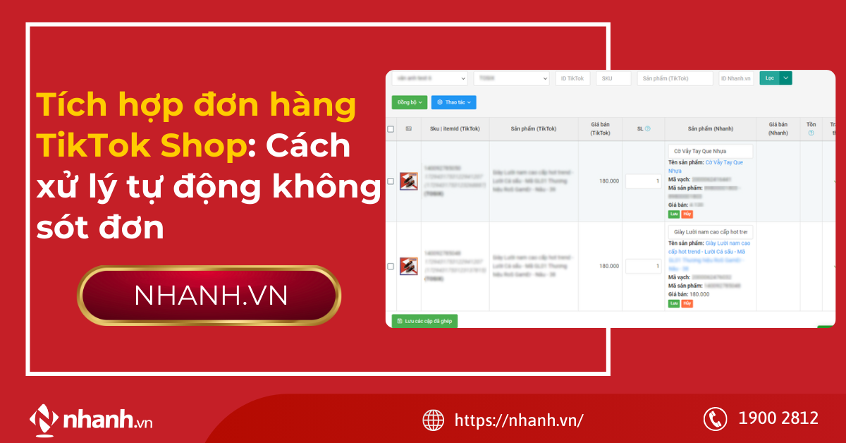 Tích hợp đơn hàng TikTok Shop: Cách xử lý tự động không sót đơn