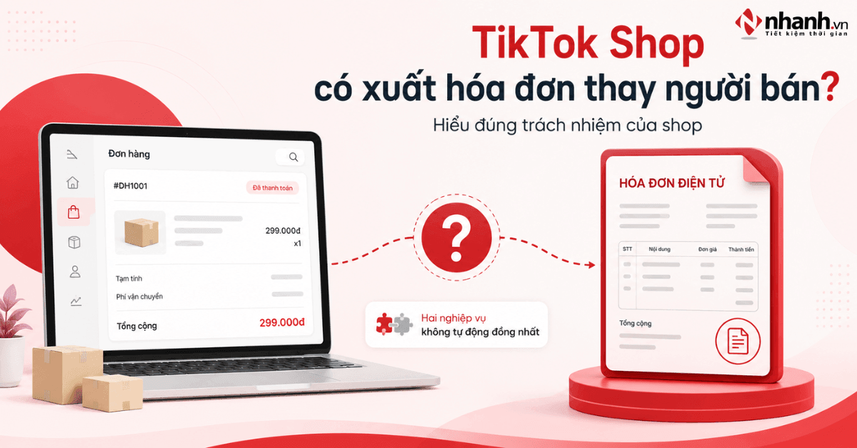 TikTok Shop có xuất hóa đơn thay người bán không?