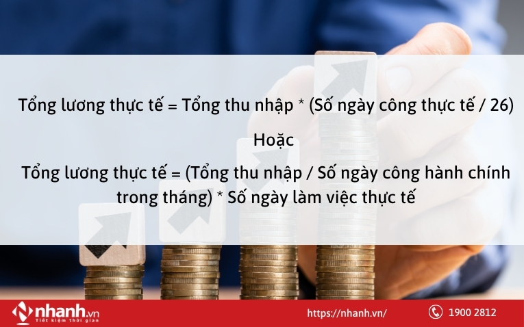 Tính lương thực tế theo ngày công