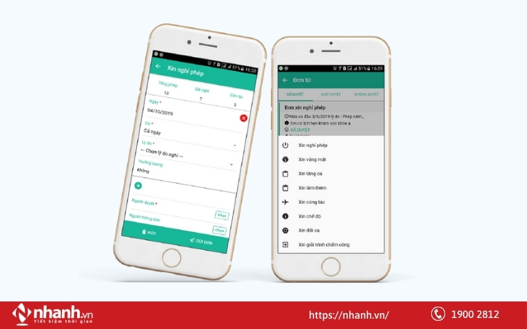 Tính năng đơn từ trên phần mềm FAST HRM Online