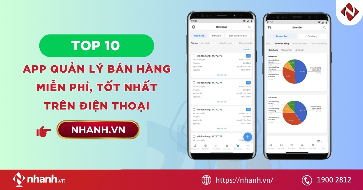 Top 10 app quản lý bán hàng miễn phí, tốt nhất trên điện thoại