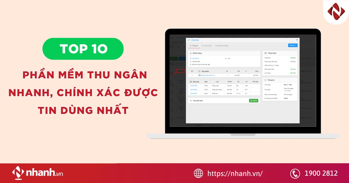 TOP 10 phần mềm thu ngân nhanh, chính xác được tin dùng nhất