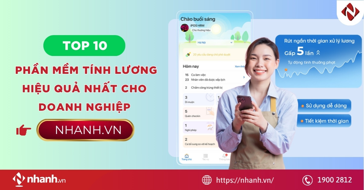 Top 10 phần mềm tính lương hiệu quả nhất cho doanh nghiệp