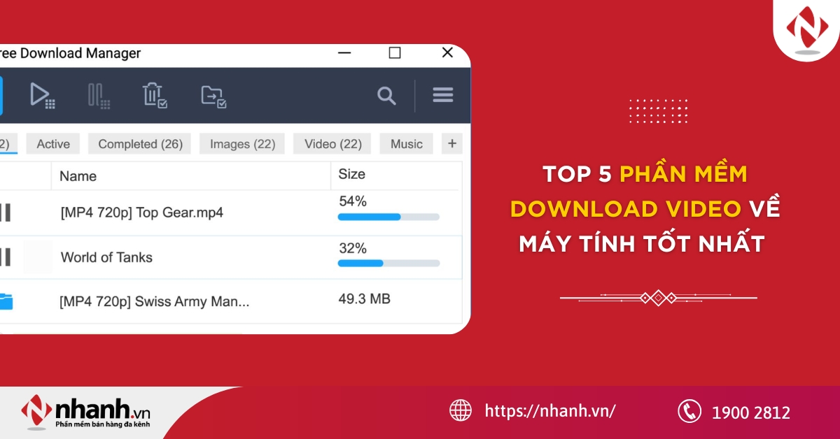 Top 5 phần mềm Download video về máy tính tốt nhất