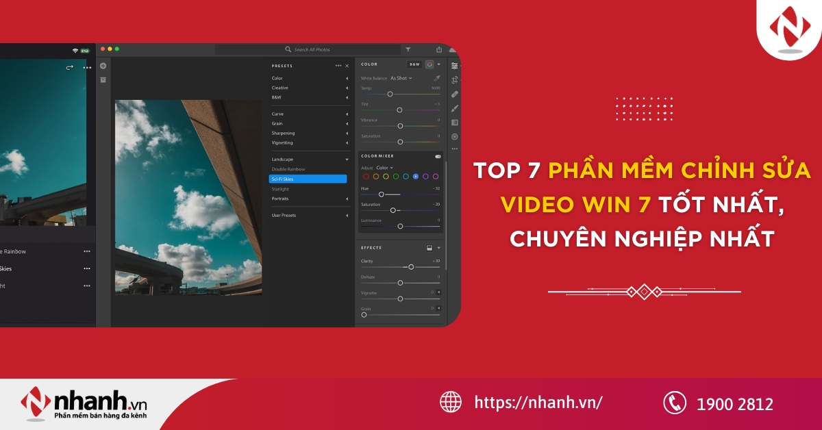 Top 7 phần mềm chỉnh sửa Video win 7 tốt nhất, chuyên nghiệp nhất