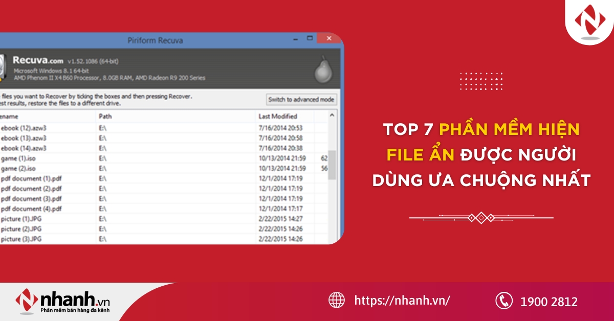Top 7 phần mềm hiện file ẩn được người dùng ưa chuộng nhất