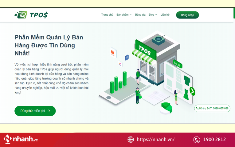 Phần mềm quản lý bán hàng TPOS