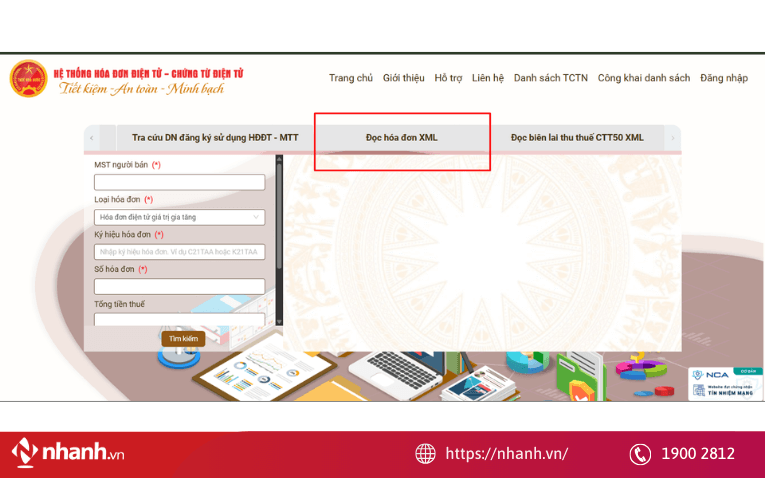 Tra cứu file XML hóa đơn điện tử trên Tổng cục Thuế