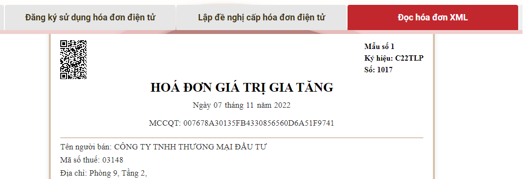 Tra cứu file XML hóa đơn điện tử trên Tổng cục Thuế