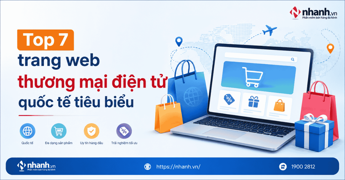 Top 7 trang web thương mại điện tử quốc tế tiêu biểu