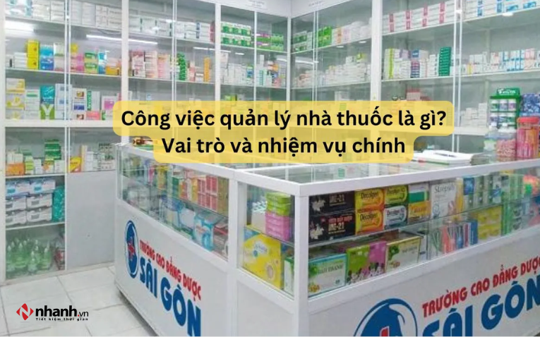 Vai trò quan trọng trong hoạt động kinh doanh nhà thuốc
