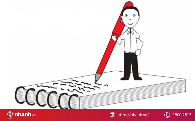 Viết mô tả quá dài dòng, thiếu cấu trúc