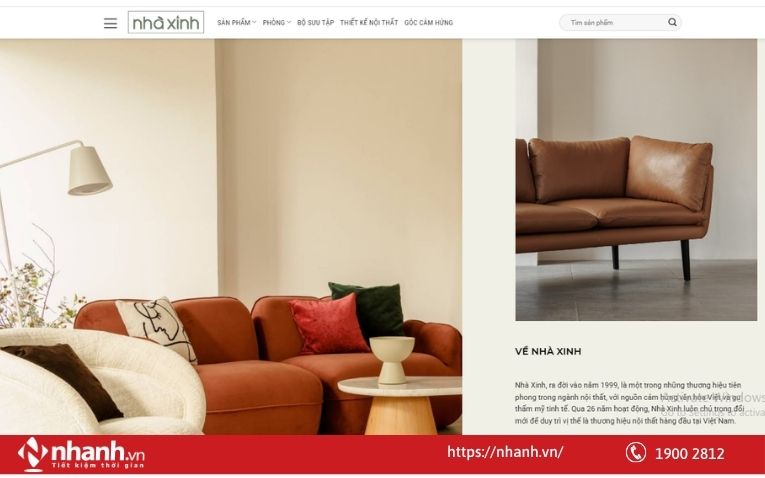 Website nội thấy Nhà Xinh