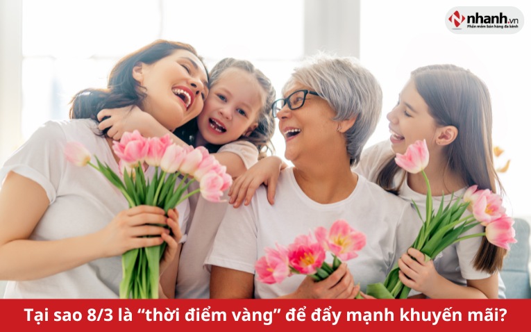 Tại sao 8/3 là “thời điểm vàng” để đẩy mạnh khuyến mãi?