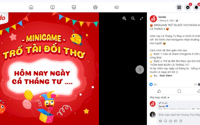 Minigame & Thử thách Cá Tháng Tư