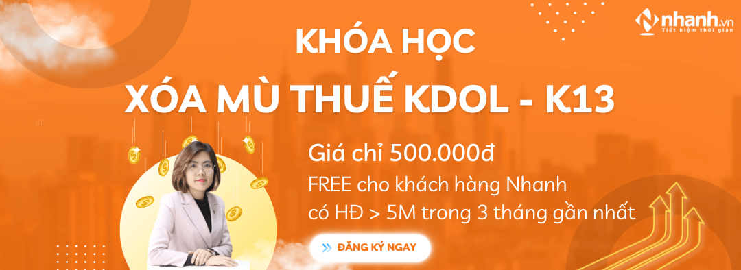 Xóa mù kế toán KDOL K13