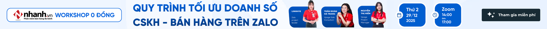 Workshop Zalo 0đ