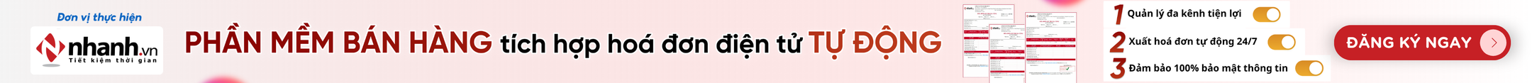 Phần mềm bán hàng tích hợp hoá đơn điện tử