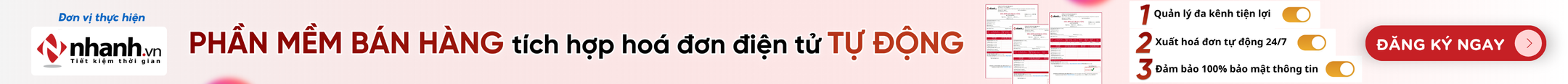 Phần mềm bán hàng tích hợp hoá đơn điện tử