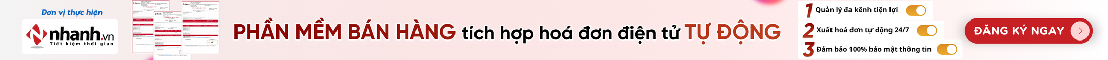 Phần mềm bán hàng tích hợp hoá đơn điện tử