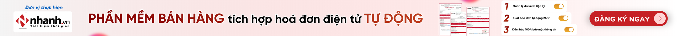 Phần mềm bán hàng tích hợp hoá đơn điện tử