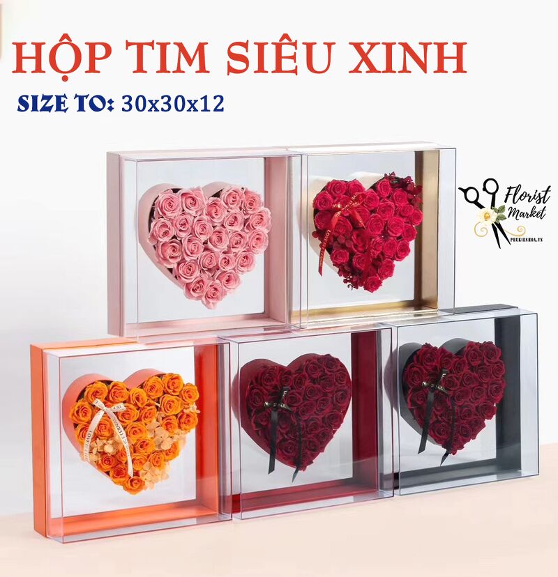 Hộp Tim Siêu Xinh - Size To