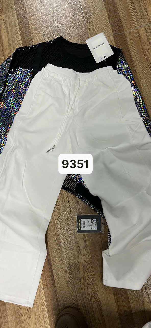 Quần nỉ trắng 9351 S