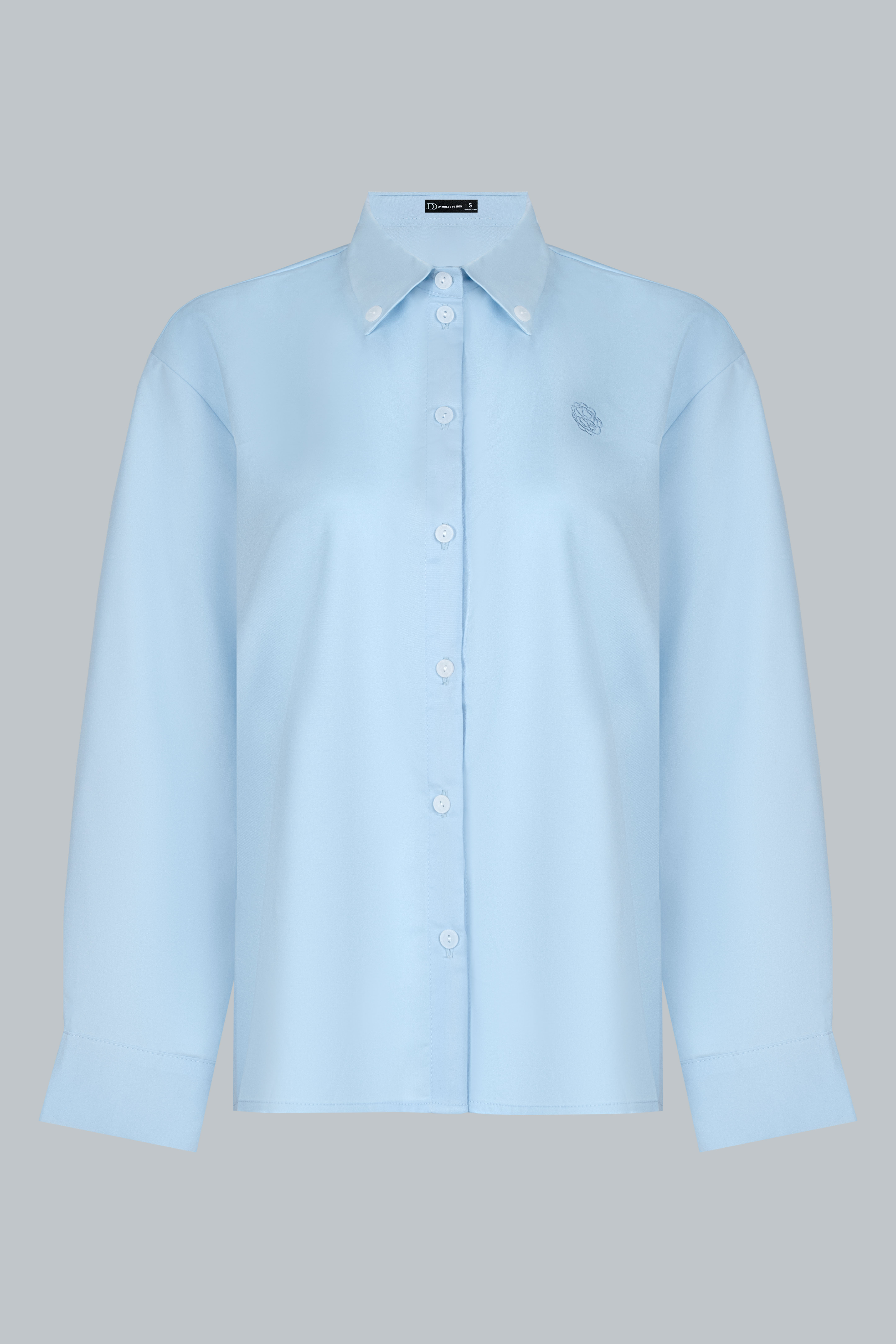 Áo sơ mi croptop cổ đức