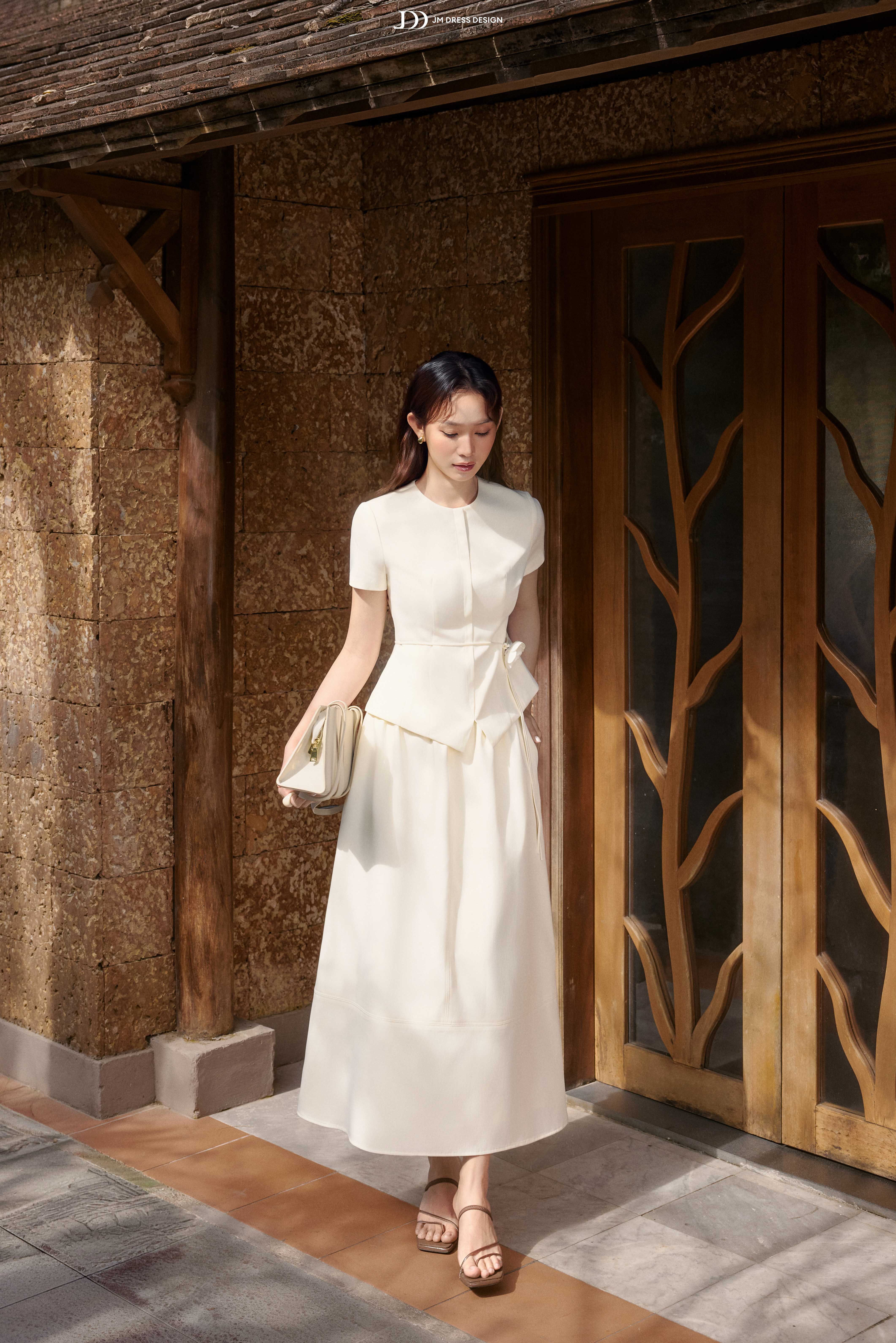 Chân váy Resort dài nhún eo