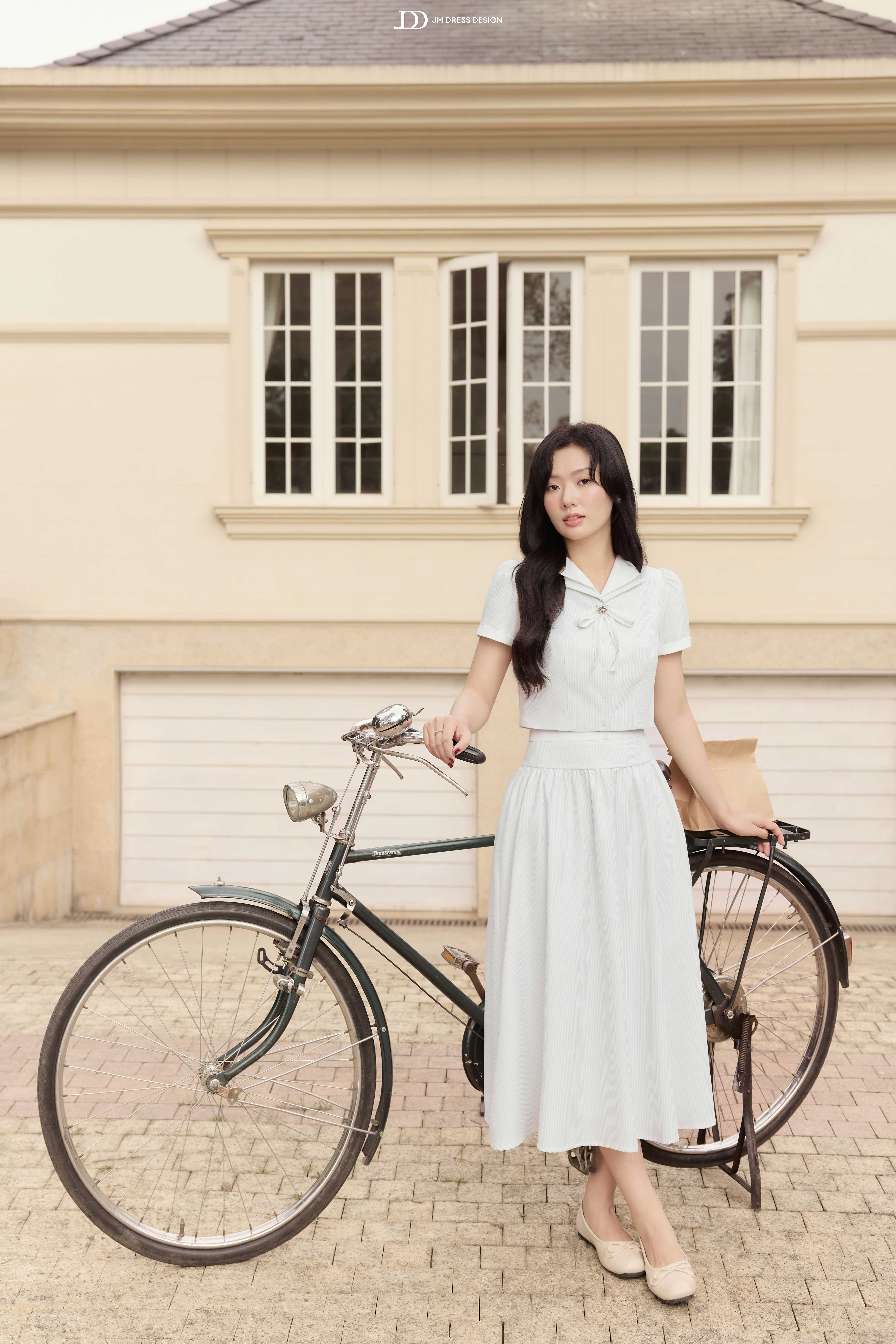 Chân váy Xuân Hè nhún tầng