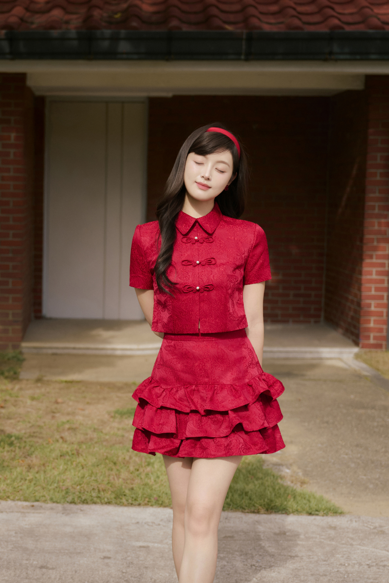 Chân váy nhún 3 tầng