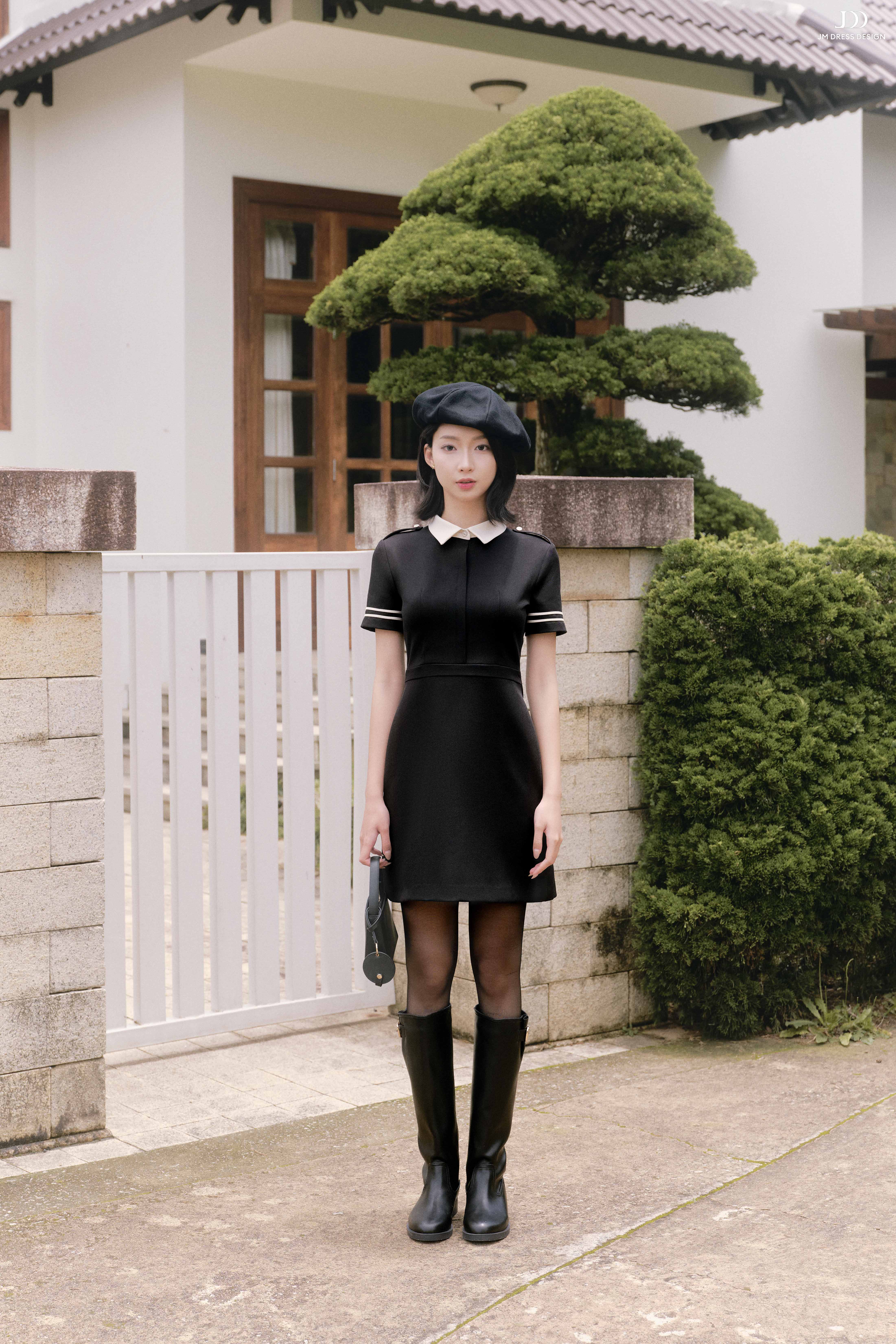 Đầm cổ đức cá vai chân A