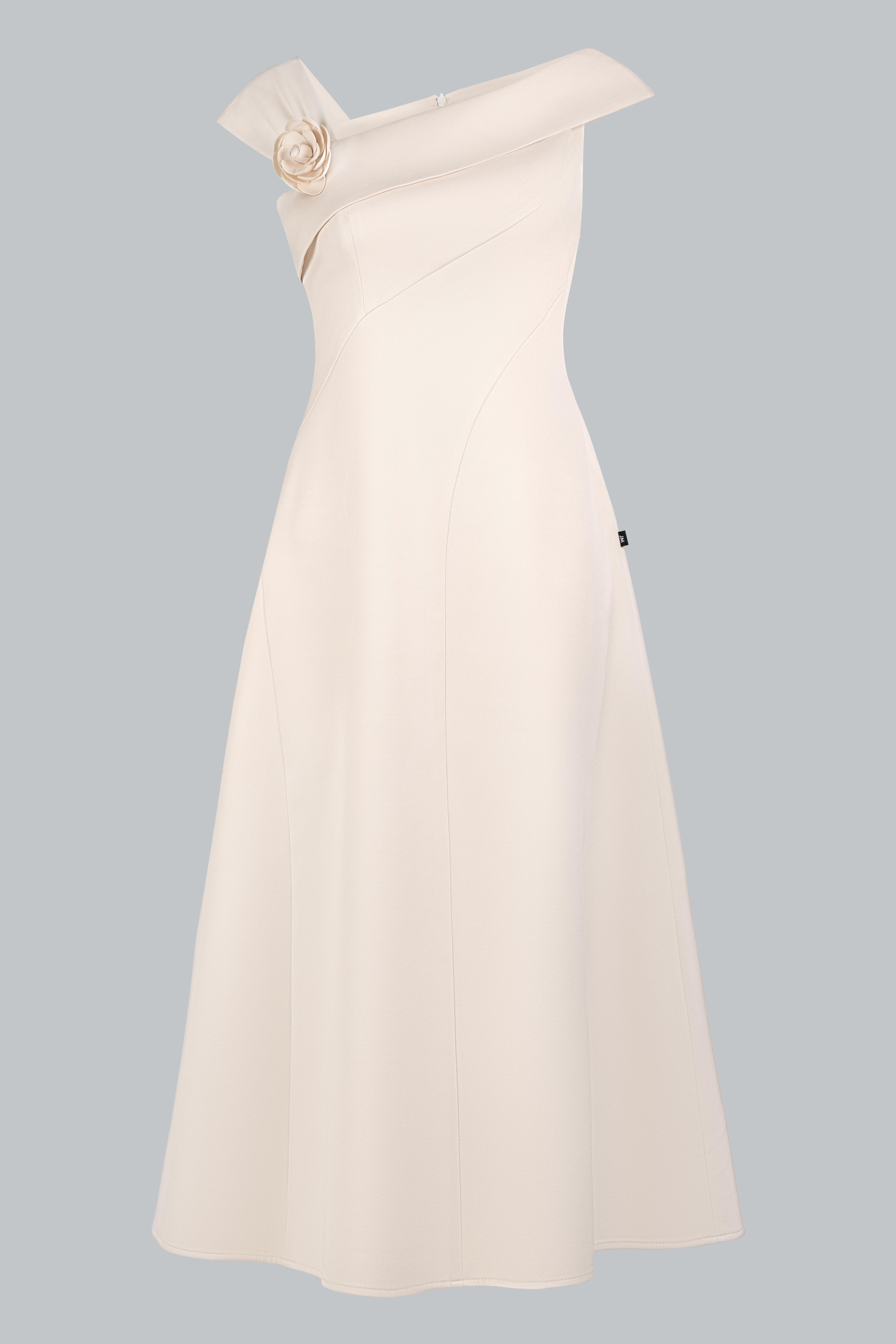 Đầm xuân hè bổ chéo thân, cổ chéo