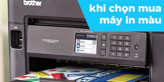 Những lưu ý khi chọn mua máy in màu