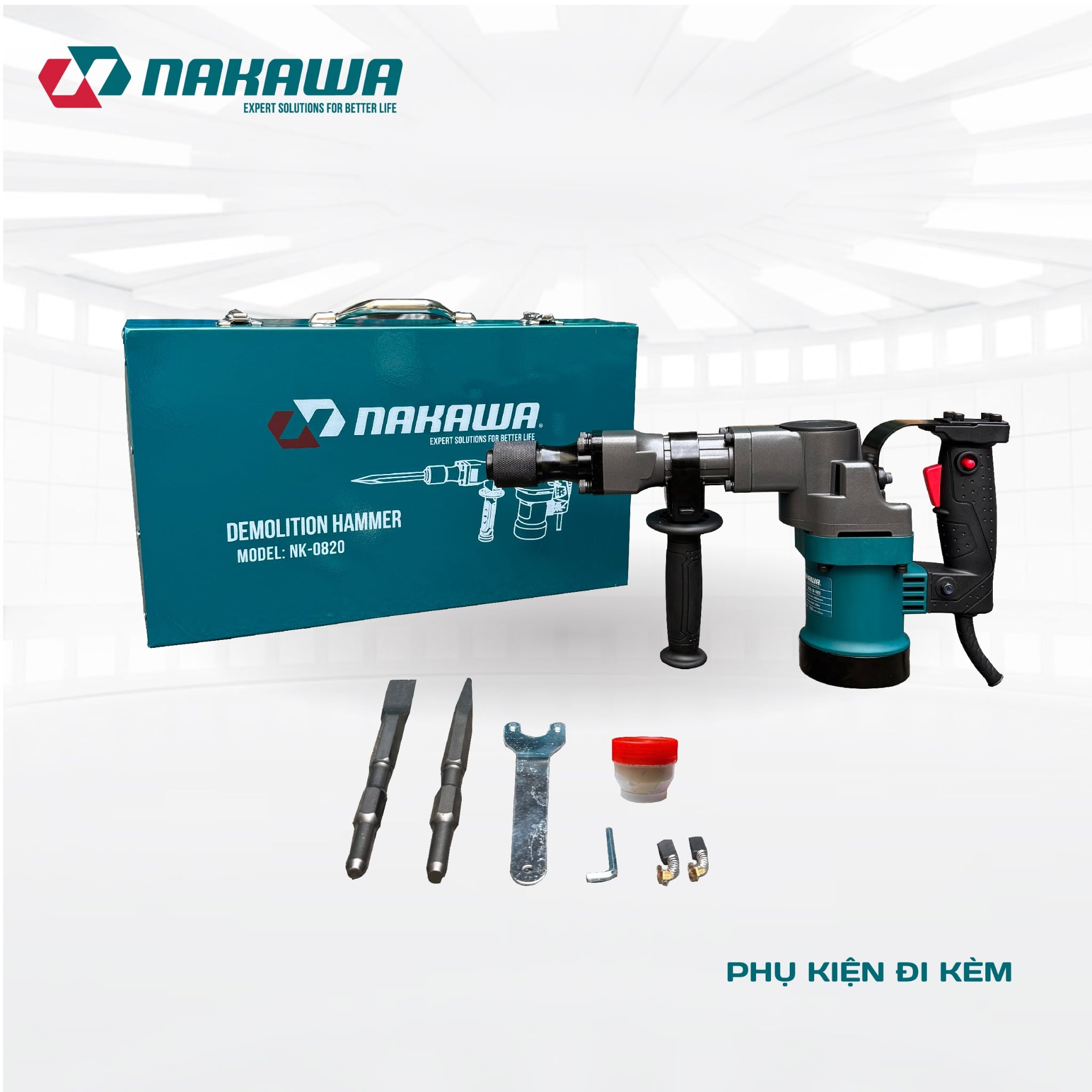 Máy đục bê tông 17mm Nakawa NK-D811 ( 1600W )