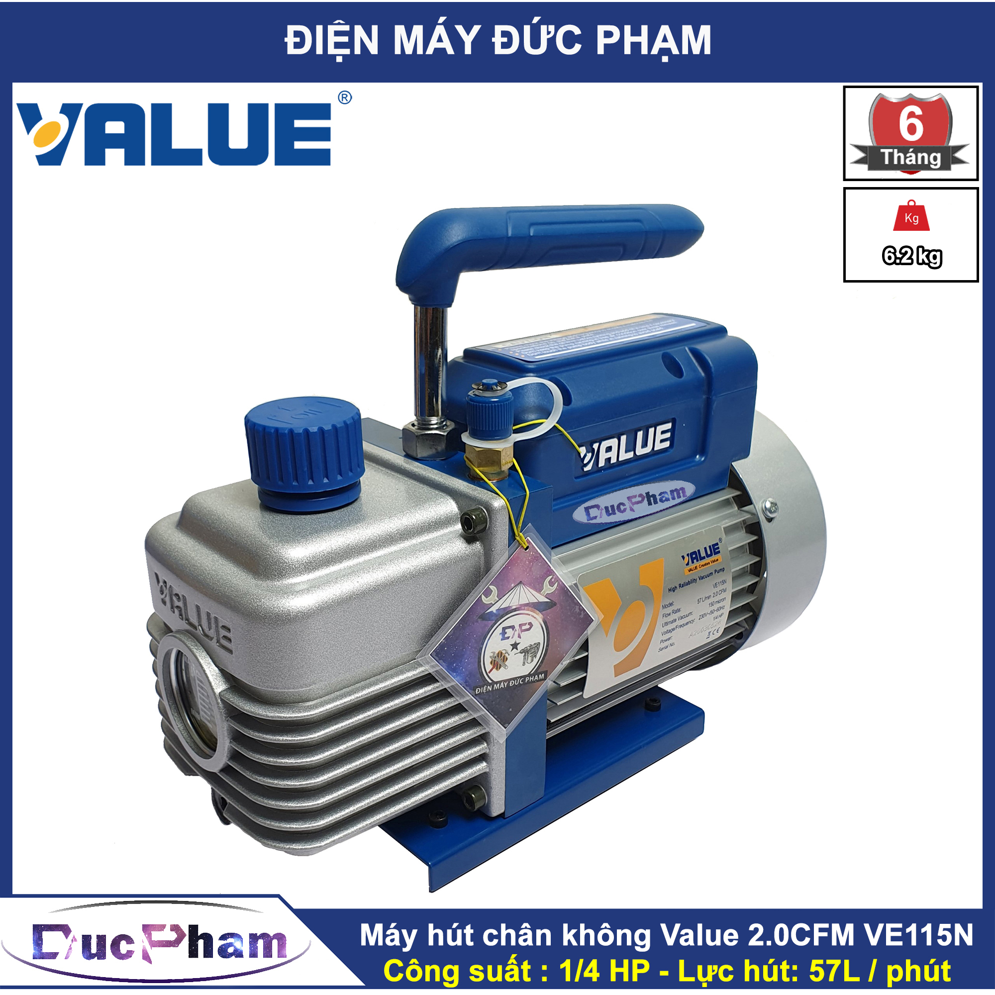 Máy hút chân không VALUE 2.0CFM VE115N